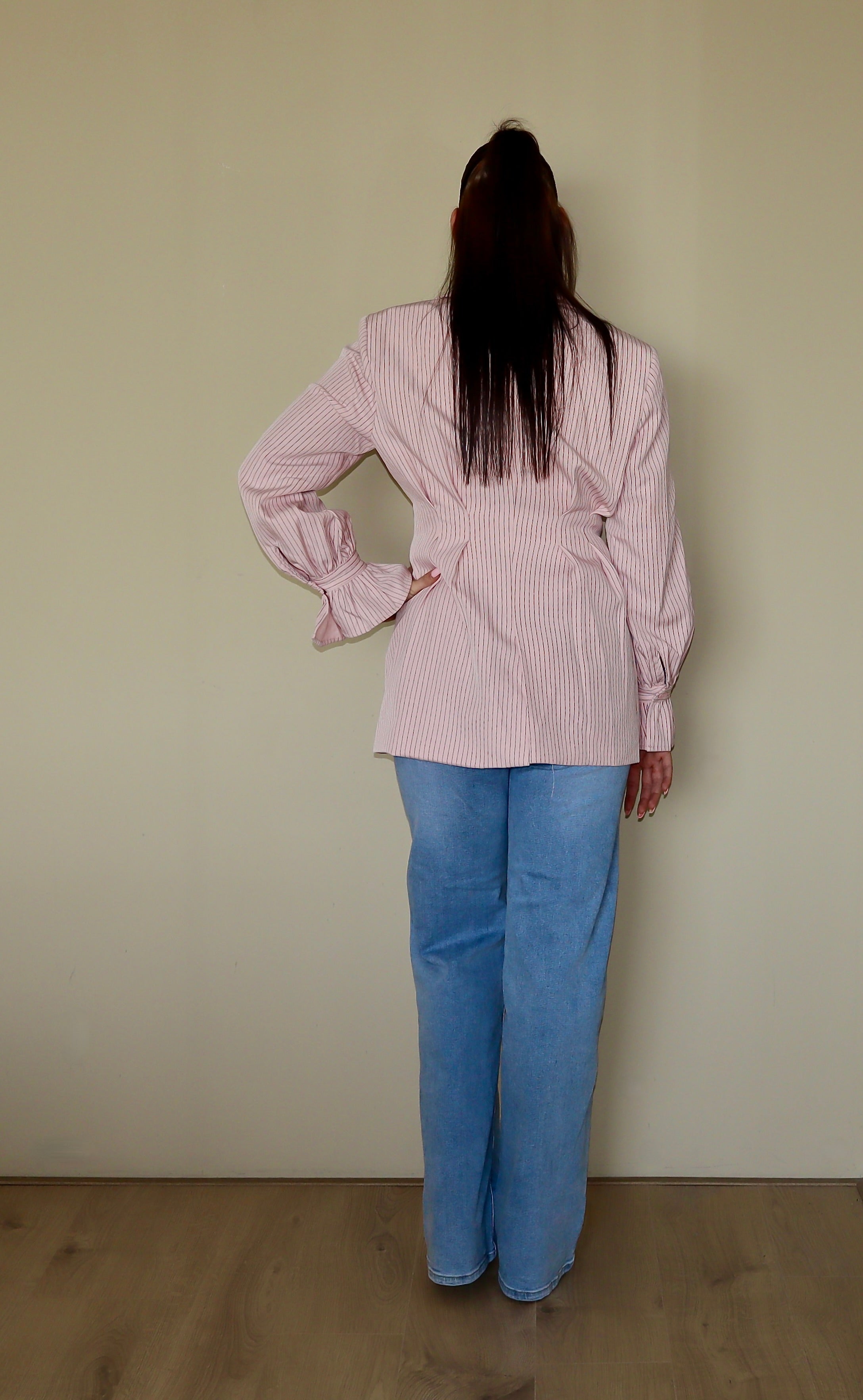 Stripe Blazer Pink