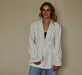 Stripe Blazer Crème