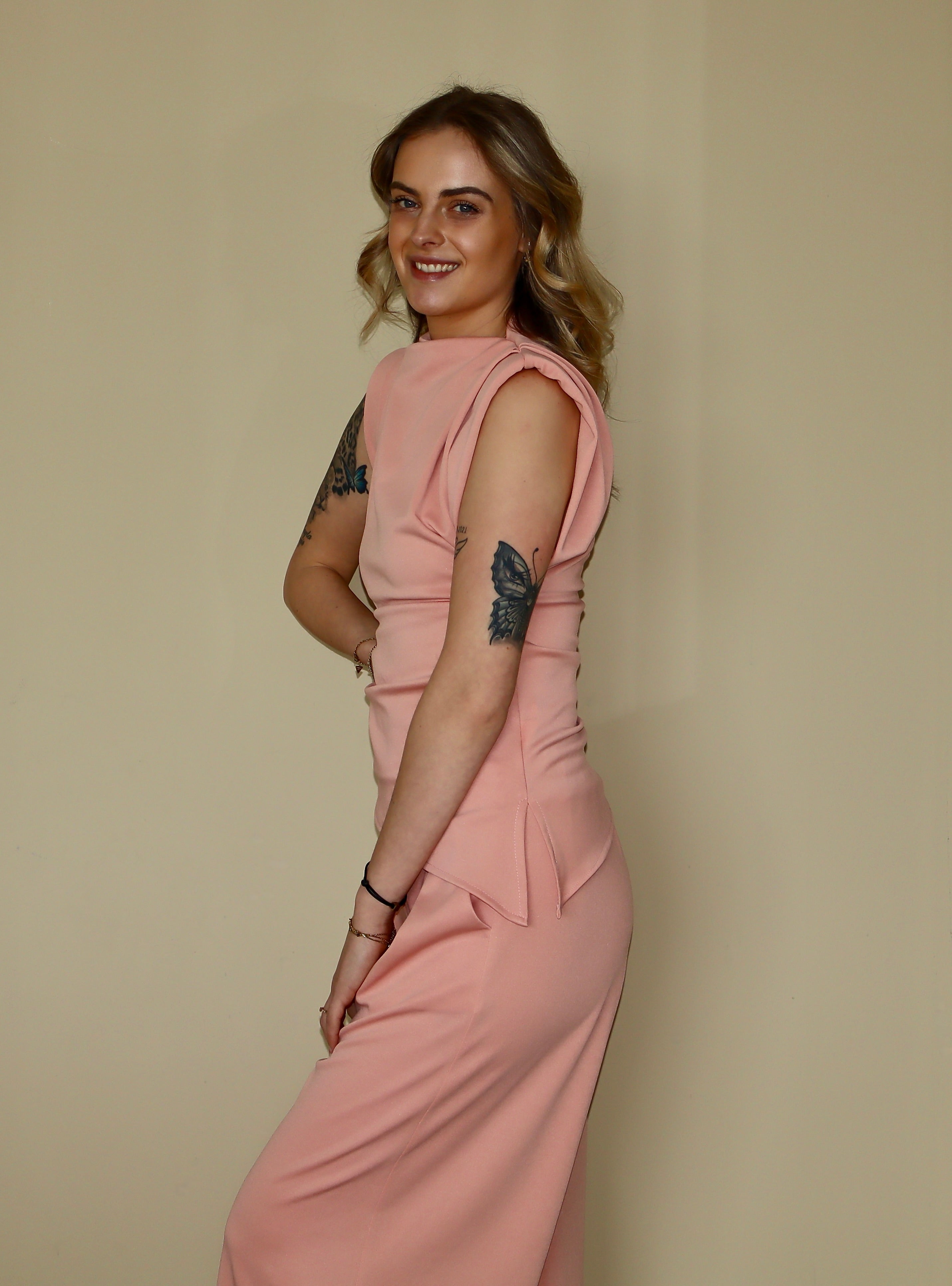 Peach two piece